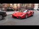 Red Ferrari Enzo in Knightsbridge, London - Driving, Engine Sounds