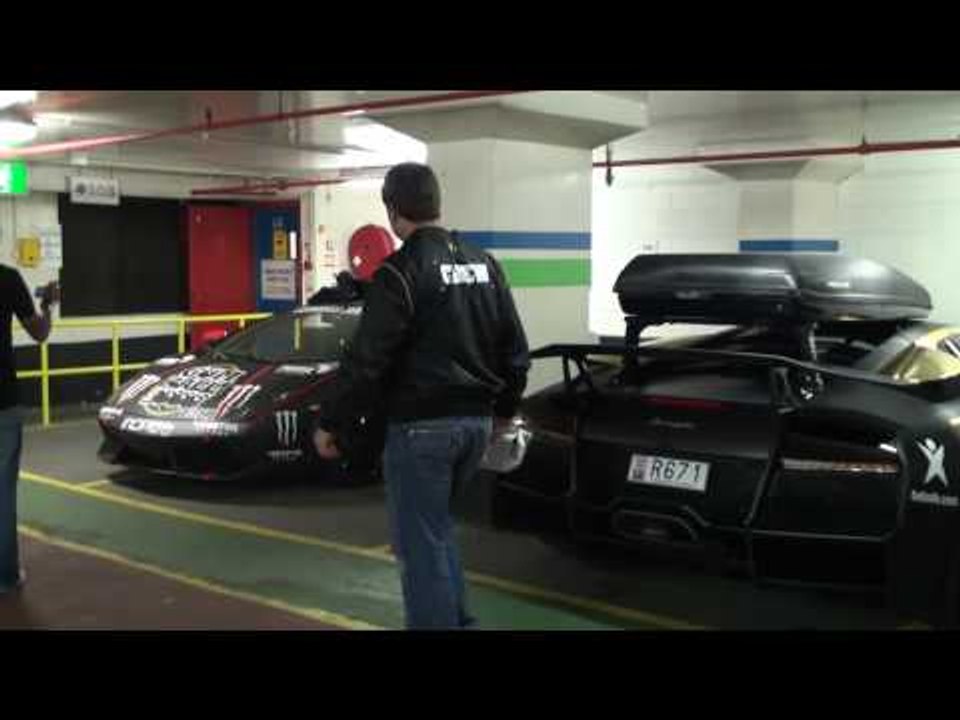 Gumball 3000 2010 Garage Tour; Enzo F50 F40 LP670-SV SLR Veyron