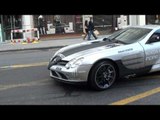 SLR and SLS together, driving, reving, walkarounds; Mercedes, AMG and McLaren at their best!