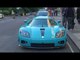 Koenigsegg CCXR "Special One" Turquoise - Walkaround and Acceleration