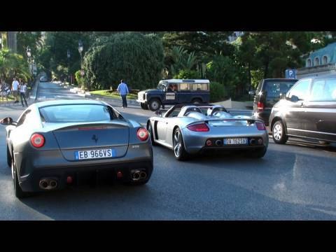 TWO Ferrari 599 GTO - REVS against Carrera GT, Combo with 458 Italia, R8 Spyder.