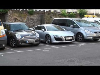 THREE Audi R8 V8s spotted in one small car park!