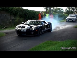 Ford GTs Smoking Rubber - Accelerations and Burnout