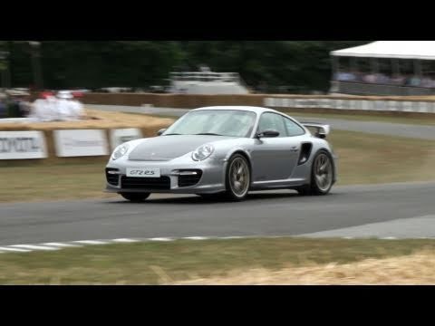 Porsche GT2 RS 911 997 - Paris Mondial de l'Automobile 2010 and Track Scenes