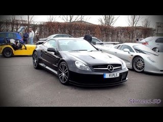 2 Mercedes SL65 Black Series - Track Footage and Walkarounds at Saywell International