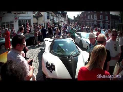 Supercar Tour at Horsham Piazza Italia - Zonda PS, 599GTO, LP670-4 SV