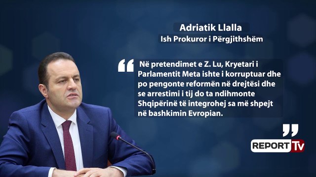 Report TV - Letra e Llallës për Kongresin Amerikan: Donald Lu më kërkoi arrestimin e Ilir Metës