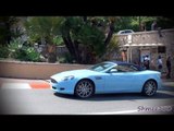 Baby Blue Aston Martin DB9 Volante - Combo with 458 Italia in Monaco