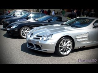 Another Crazy Monaco Supercar Combo - Carrera GT, SLR x2, 599 x2, SLS AMG