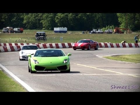 Dad's Day Out 2011 Track Highlights - Enzo, 2x Zonda, 599 GTO, F40, Agera, LP560, Scuderia