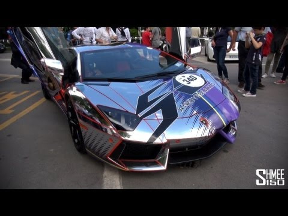 Team Salamone CHROME Aventador at Lambo 50th An...
