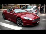 Beautiful Red Aston Martin DBS Volante - Burbles in Casino Square
