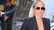 Jennifer Lopez shows off her cleavage in busty display as she leaves lunch date with Alex Rodriguez