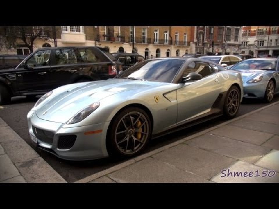 Baby Blue Ferrari 599 GTO - Arabic Supercar in London