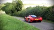Ferrari v Lamborghini Supercar Accelerations - Gurston Down Hillclimb