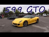 Yellow Ferrari 599 GTO - Idle and Acceleration