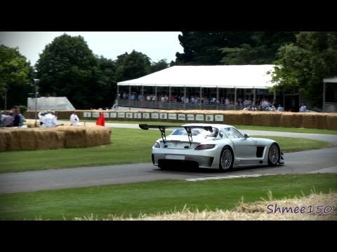 Mercedes-Benz SLS GT3 and regular SLS AMG Accelerations on Track
