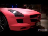 Mercedes SLS AMG - Matte Pink in London!