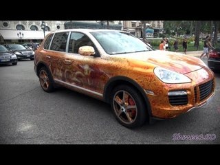 Crazy Paint Job on a Porsche Cayenne