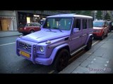 MATTE PURPLE Mercedes G55 AMG - Shots and Driving in London
