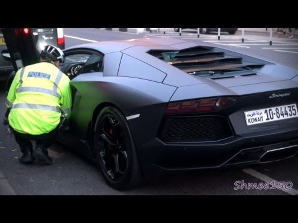 Kuwaiti Aventador IMPOUNDED!