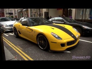 808hp Novitec Rosso Ferrari 599 GTB - Rev, Startup, Driving and Combos in London