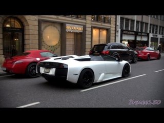 下载视频: One Night in London - Veyron, 4x C63 Black Series, Aventadors, Xenatec, LP640, SLR Roadster etc