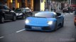 MATTE BLUE Lamborghini LP640 from Kuwait - Driving in London