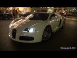 Russian Bugatti Veyron - Driving and Startup in Monaco