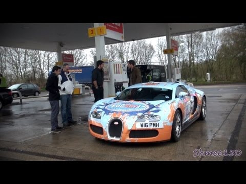 Filling up the Bugatti!