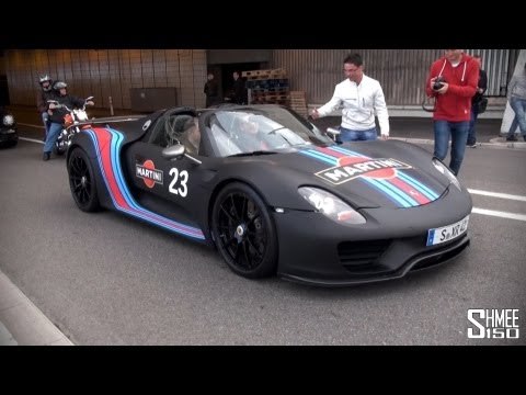 Porsche 918 Spyder Martini Track Pack - Startup and Accelerations