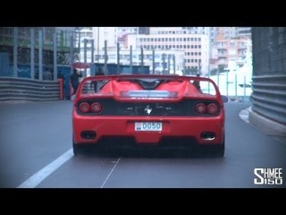 Chasing a Ferrari F50 in Monaco - F1 Tunnel and Cruising