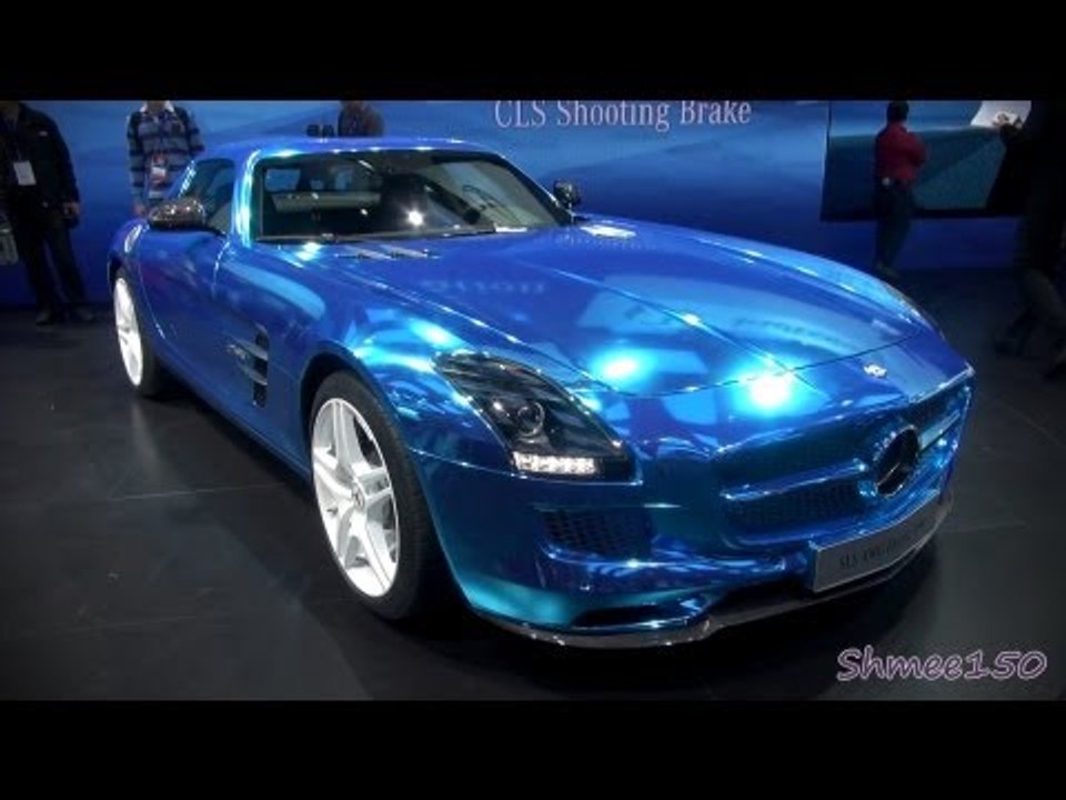 Mercedes SLS AMG Electric Drive - World Premiere at Paris 2012