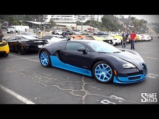 Supercars Arrive for Fuel Run 2014 - Huayra, Vitesse, Aventadors