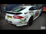 Gumball 3000 2013: Team 84 Jaguar XKRS - White and Green Camo