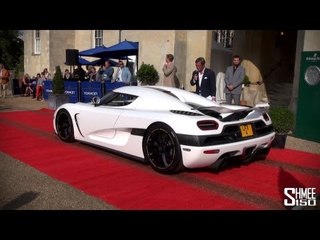 Salon Prive 2013 Supercar Parade - Huayra, Agera, Veyron, CTR3 and more