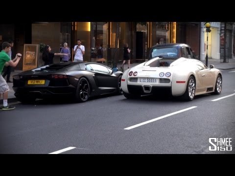 One-77 Q, Veyron SS, 2 more Veyrons, 2 Flaming Aventadors... Summer in London