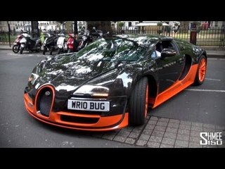 4 Ultimate Veyrons in London - Super Sport WRE, WRC and 2 Vitesses