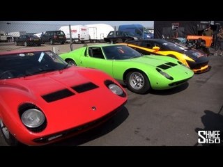 Lamborghini 50th Anniversary Paddock Tour - Silverstone Classic