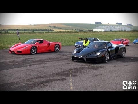 Ferrari Enzo vs Ferrari Enzo - Drag Race!