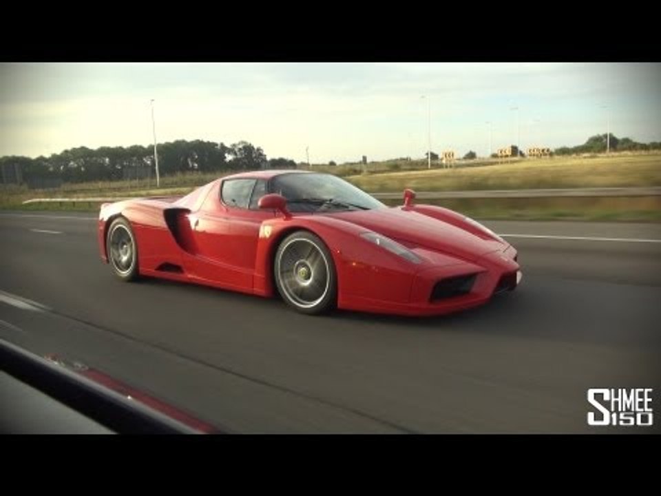 Decatted Ferrari Enzo - Cold Start, Flybys, Huge Revs and Convoy Driving