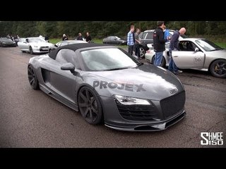 PROJEX Audi R8 V8 Spyder with Quicksilver Super Sport Exhaust - Vmax200
