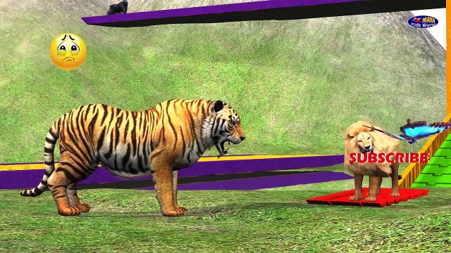Learn Colors Wild Animals Names Sounds Game for Toddlers Kids | Gorilla Dinosaur Lion Tiger Bear
