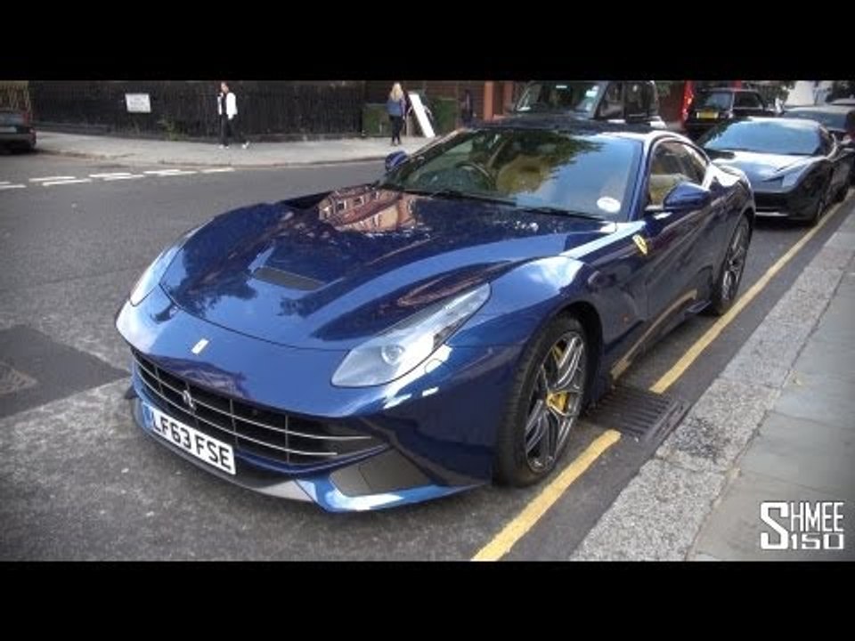 Blue Ferrari F12 Berlinetta - Showroom Shuffle at Ferrari London