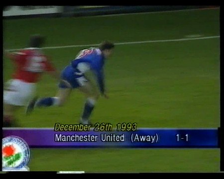 Manchester United - Blackburn Rovers 26-12-1993 Premier League