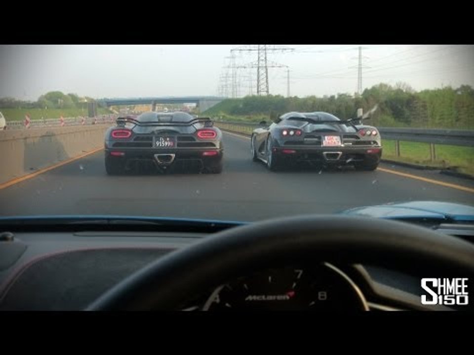 Chasing Koenigseggs - Agera and CCX filmed from McLaren 12C