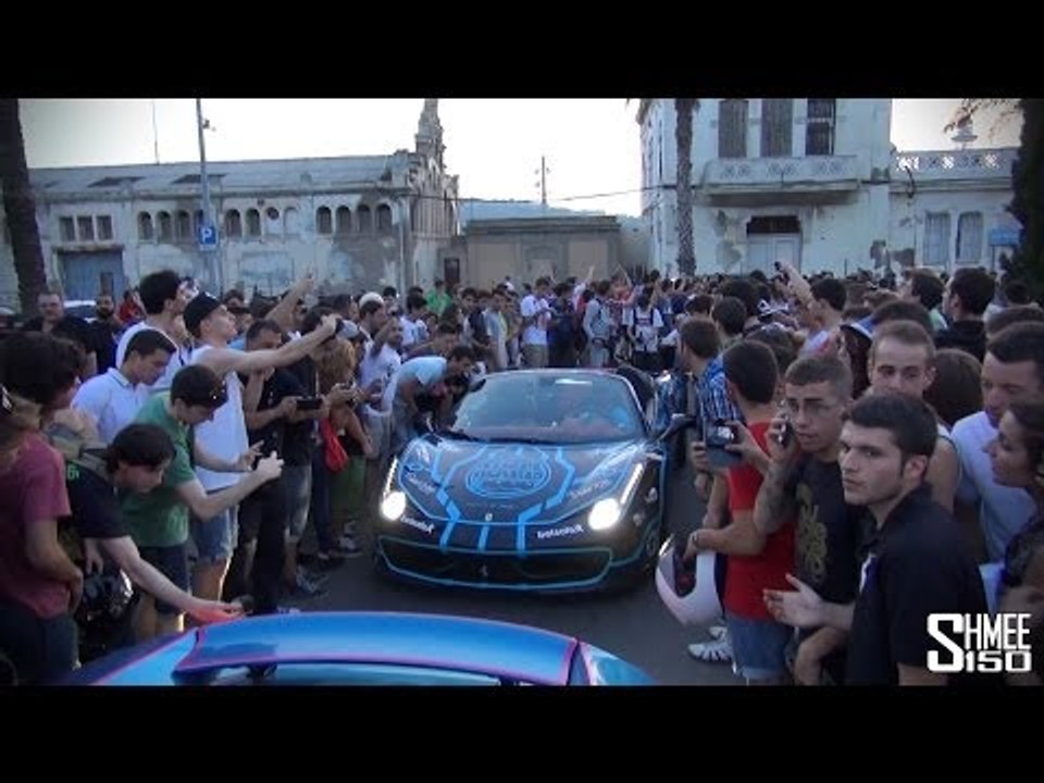 Arriving in Barcelona with Team Wolfpack on Gumball 3000 2014