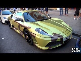 Camo Ferrari 430 Scuderia with Capristo Exhaust - Very Loud Revs