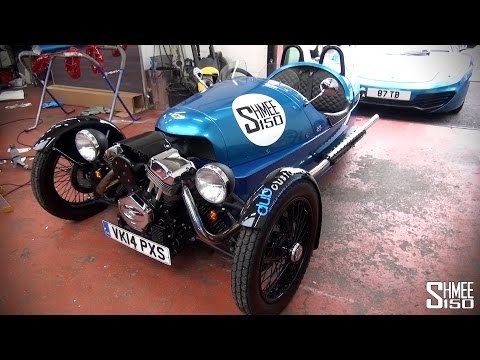Wrapping the Morgan 3 Wheeler 'Shmee Wheeler' at Dub Customs