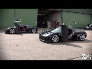 Two Koenigsegg CCXs Convoying in Sweden